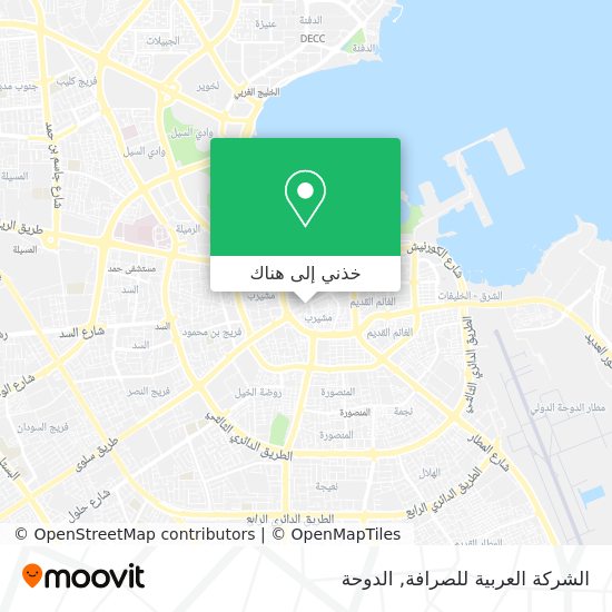 خريطة الشركة العربية للصرافة