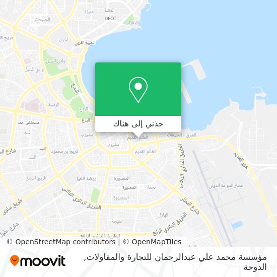 خريطة مؤسسة محمد علي عبدالرحمان للتجارة والمقاولات