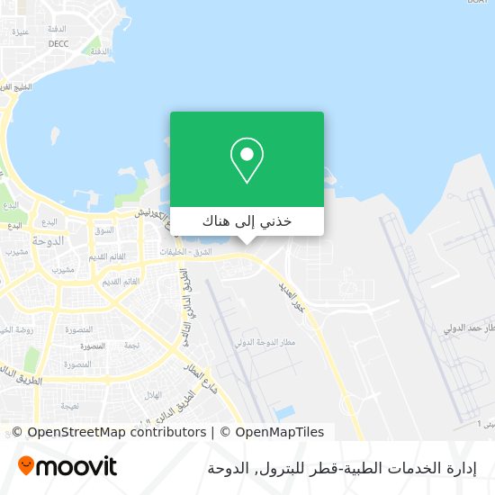 خريطة إدارة الخدمات الطبية-قطر للبترول