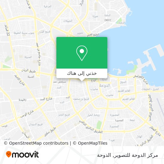 خريطة مركز الدوحة للتصوير
