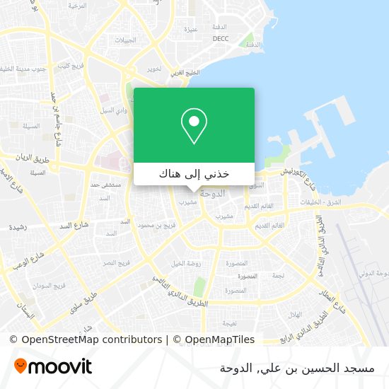 خريطة مسجد الحسين بن علي