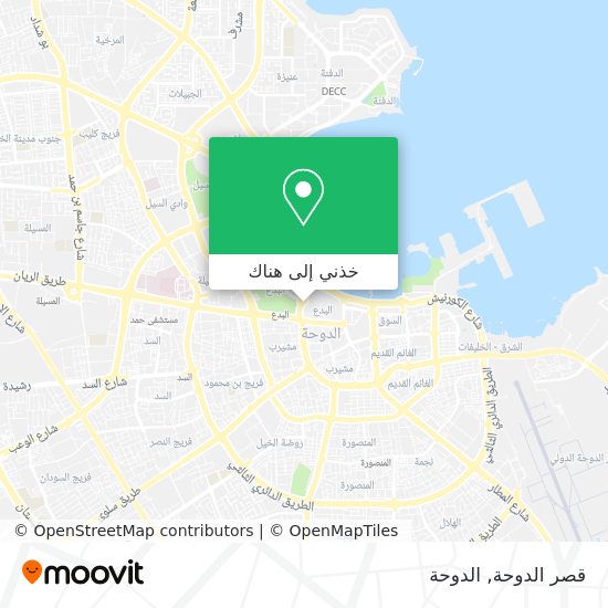 خريطة قصر الدوحة