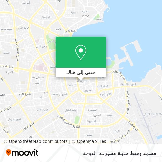 خريطة مسجد وسط مدينة مشيرب