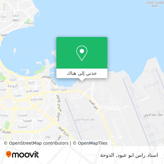 خريطة استاد راس ابو عبود