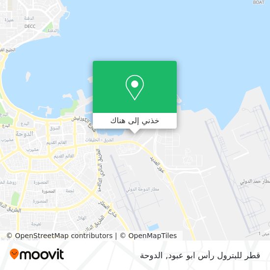 خريطة قطر للبترول رأس ابو عبود