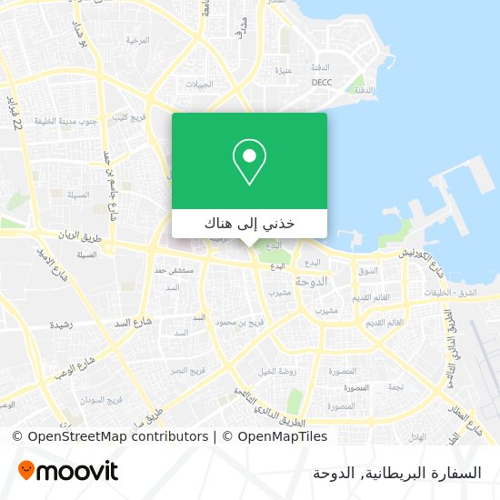 خريطة السفارة البريطانية