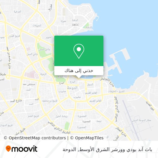 خريطة باث آند بودي وورشر الشرق الأوسط