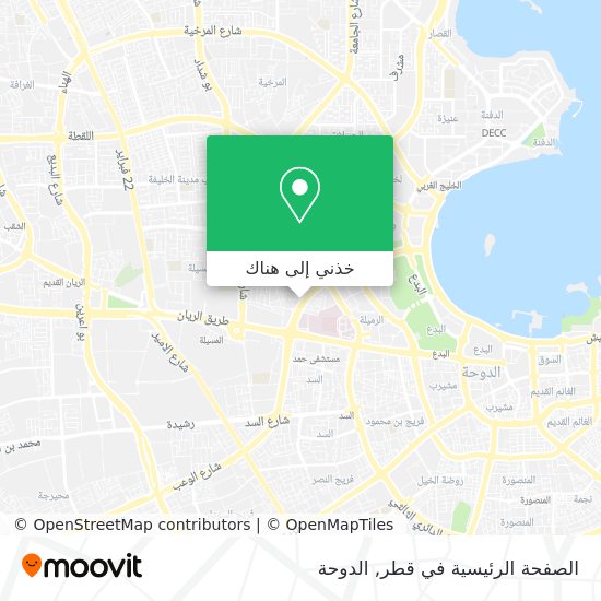 خريطة الصفحة الرئيسية في قطر