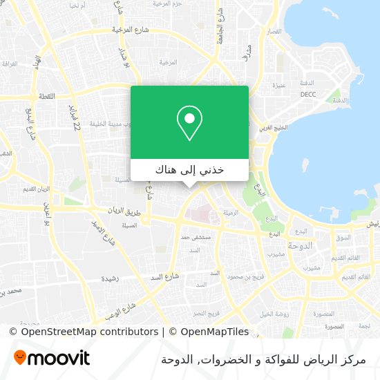 خريطة مركز الرياض للفواكة و الخضروات
