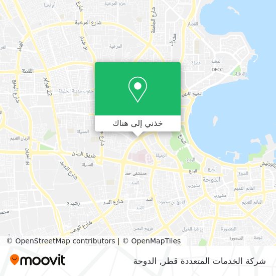 خريطة شركة الخدمات المتعددة قطر