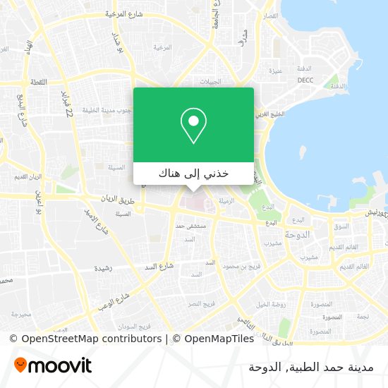 خريطة مدينة حمد الطبية