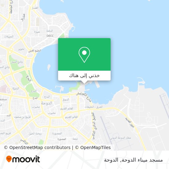 خريطة مسجد ميناء الدوحة