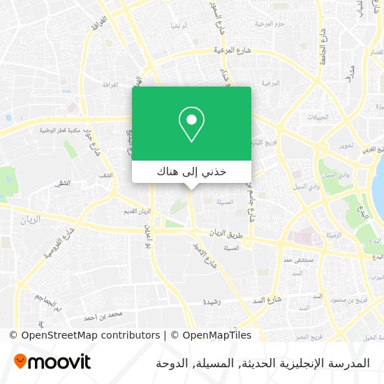 خريطة المدرسة الإنجليزية الحديثة, المسيلة