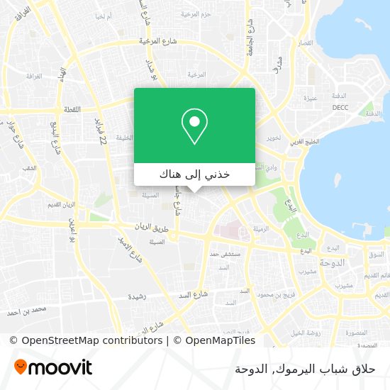 خريطة حلاق شباب اليرموك