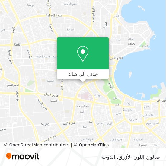 خريطة صالون اللون الأزرق