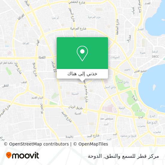 خريطة مركز قطر للسمع والنطق