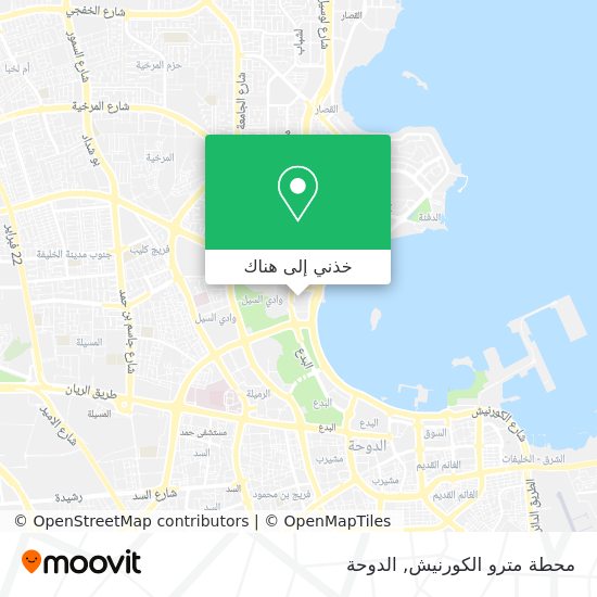 خريطة محطة مترو الكورنيش