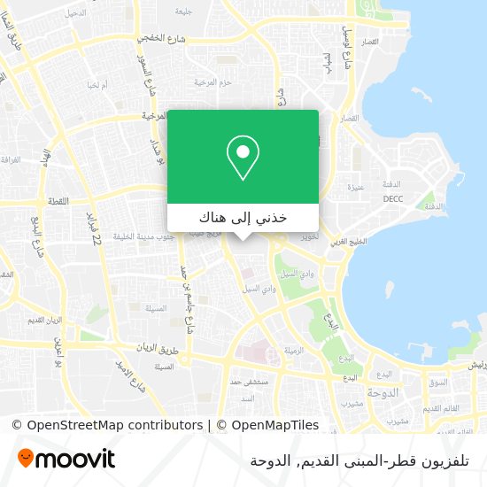 خريطة تلفزيون قطر-المبنى القديم