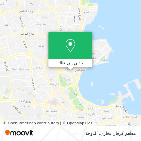 خريطة مطعم كرفان بخارى
