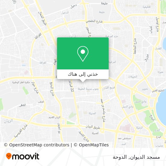 خريطة مسجد الديوان