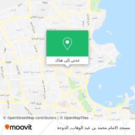 خريطة مسجد الامام محمد بن عبد الوهاب