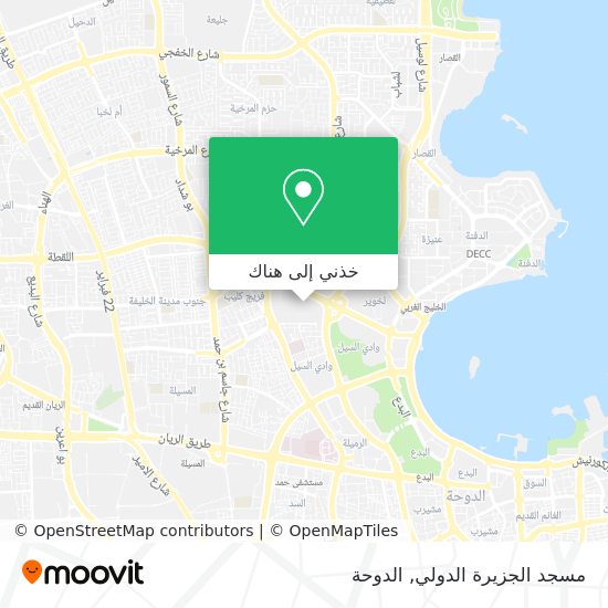 خريطة مسجد الجزيرة الدولي