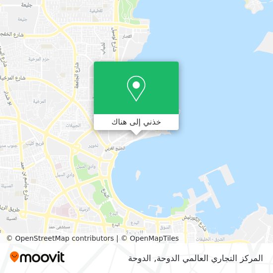 خريطة المركز التجاري العالمي الدوحة