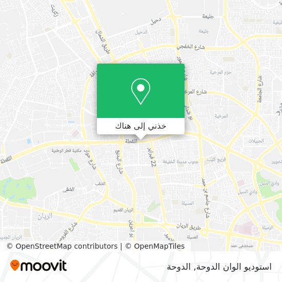 خريطة استوديو الوان الدوحة