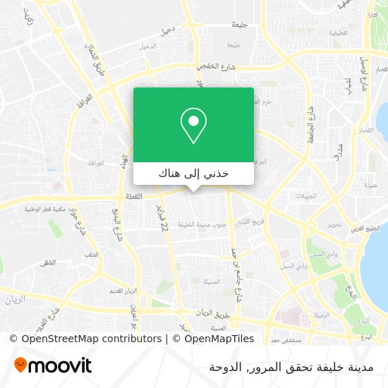 خريطة مدينة خليفة تحقق المرور