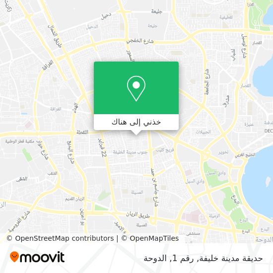 خريطة حديقة مدينة خليفة, رقم 1