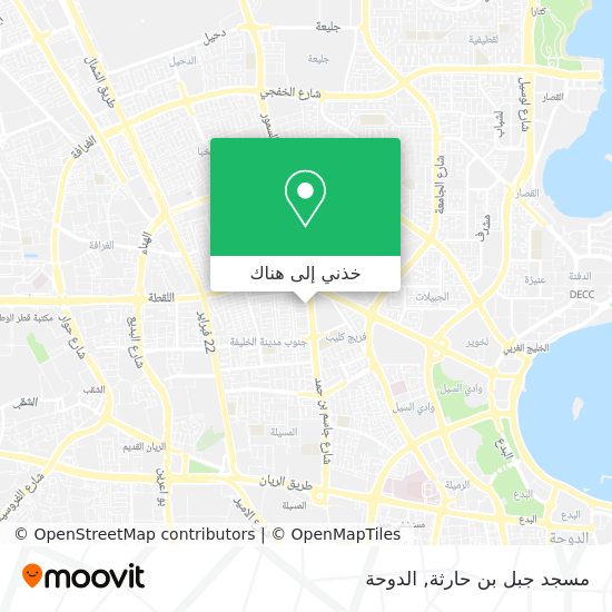 خريطة مسجد جبل بن حارثة