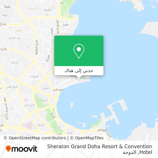 خريطة Sheraton Grand Doha Resort & Convention Hotel