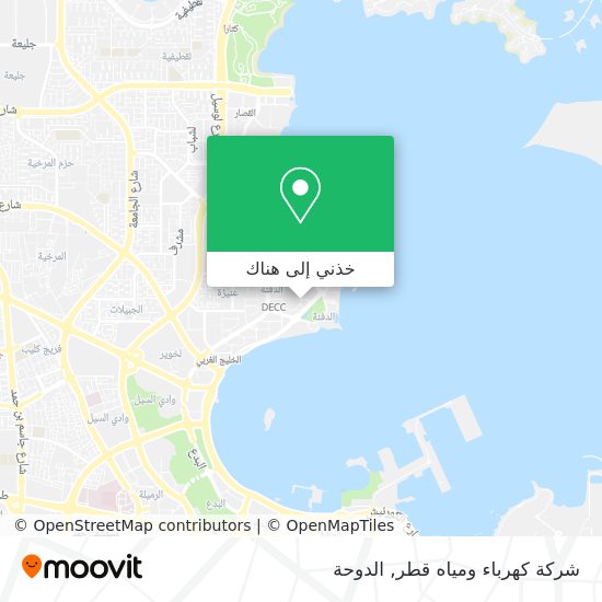 خريطة شركة كهرباء ومياه قطر