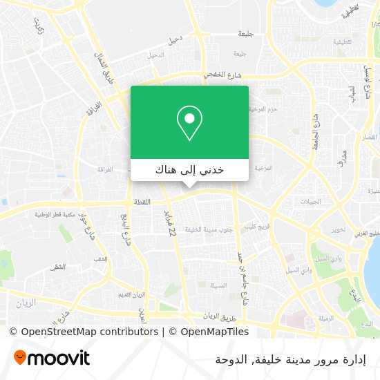 خريطة إدارة مرور مدينة خليفة