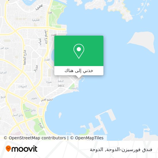 خريطة فندق فورسيزن-الدوحة