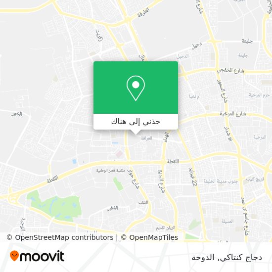 خريطة دجاج كنتاكي