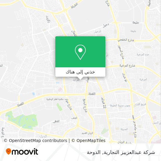 خريطة شركة عبدالعزييز التجارية