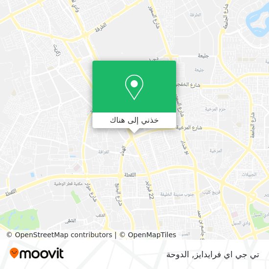 خريطة تي جي اي فرايدايز