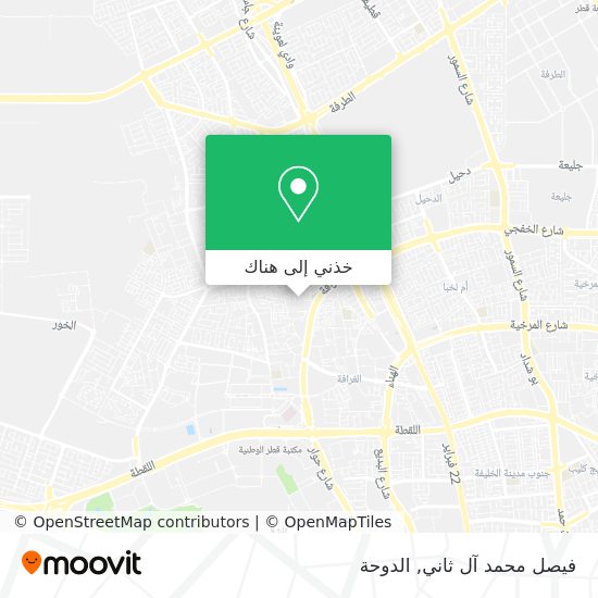 خريطة فيصل محمد آل ثاني