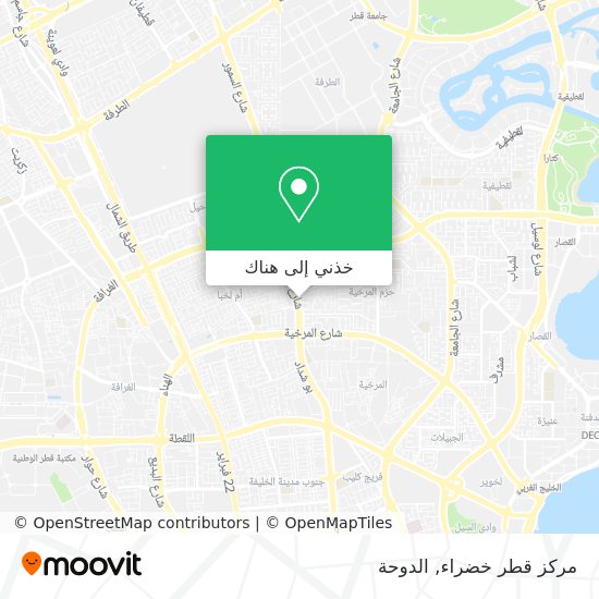 خريطة مركز قطر خضراء