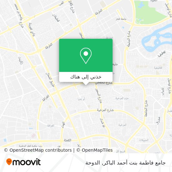 خريطة جامع فاطمة بنت أحمد الباكر