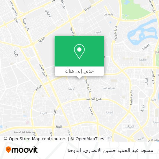 خريطة مسجد عبد الحميد حسين الانصاري