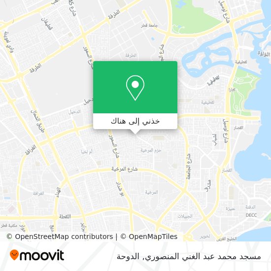 خريطة مسجد محمد عبد الغني المنصوري