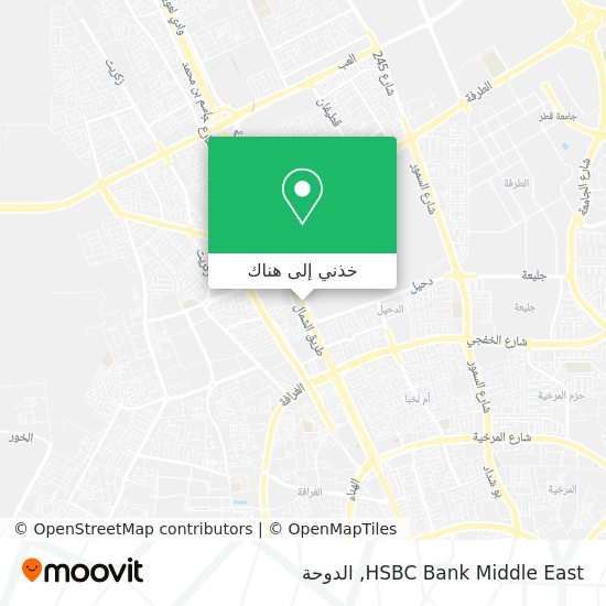 خريطة HSBC Bank Middle East