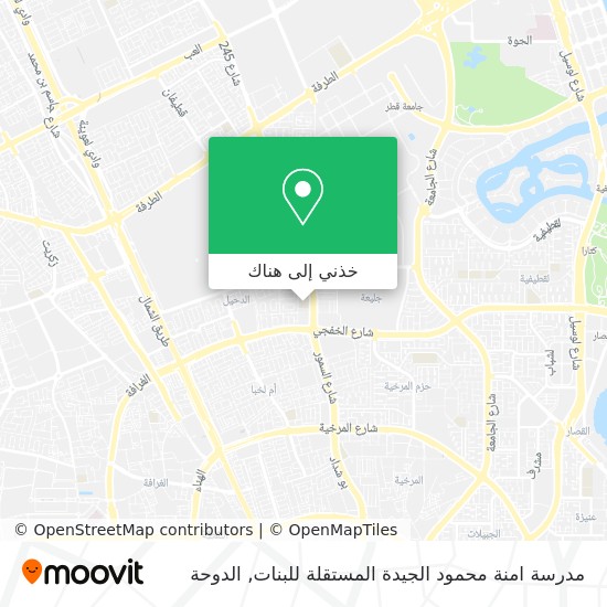 خريطة مدرسة امنة محمود الجيدة المستقلة للبنات
