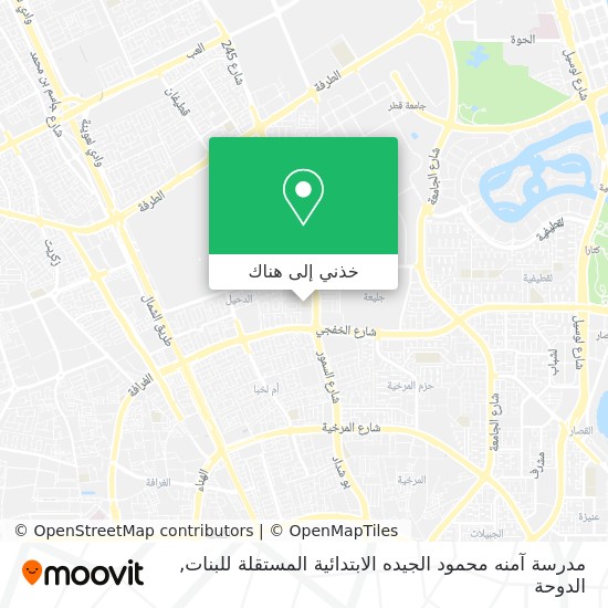 خريطة مدرسة آمنه محمود الجيده الابتدائية المستقلة للبنات