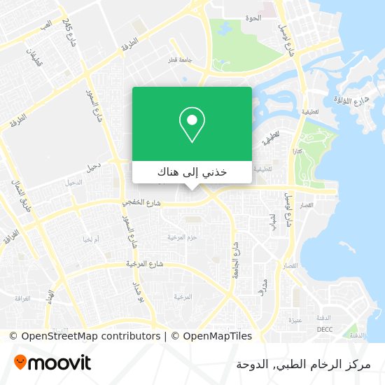 خريطة مركز الرخام الطبي