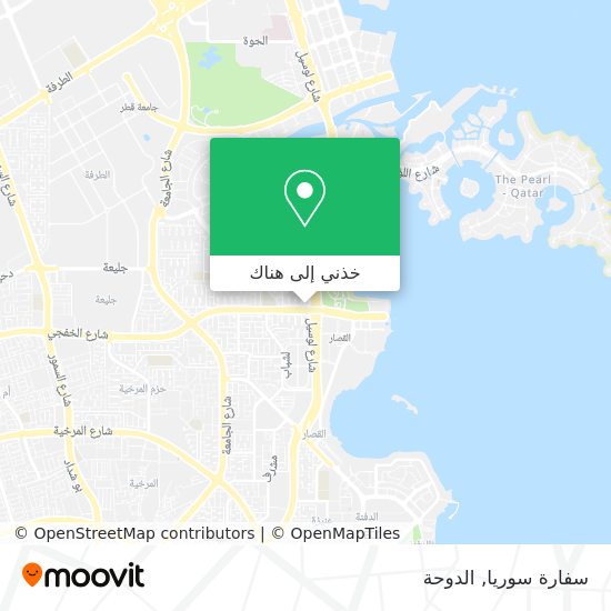 خريطة سفارة سوريا