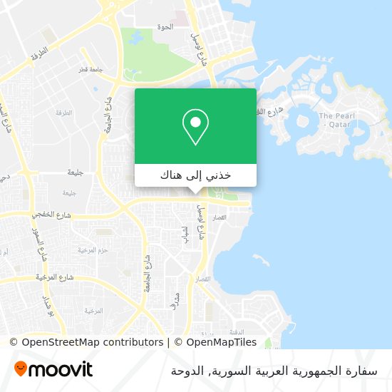 خريطة سفارة الجمهورية العربية السورية