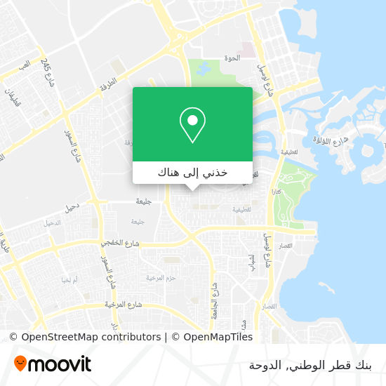 خريطة بنك قطر الوطني